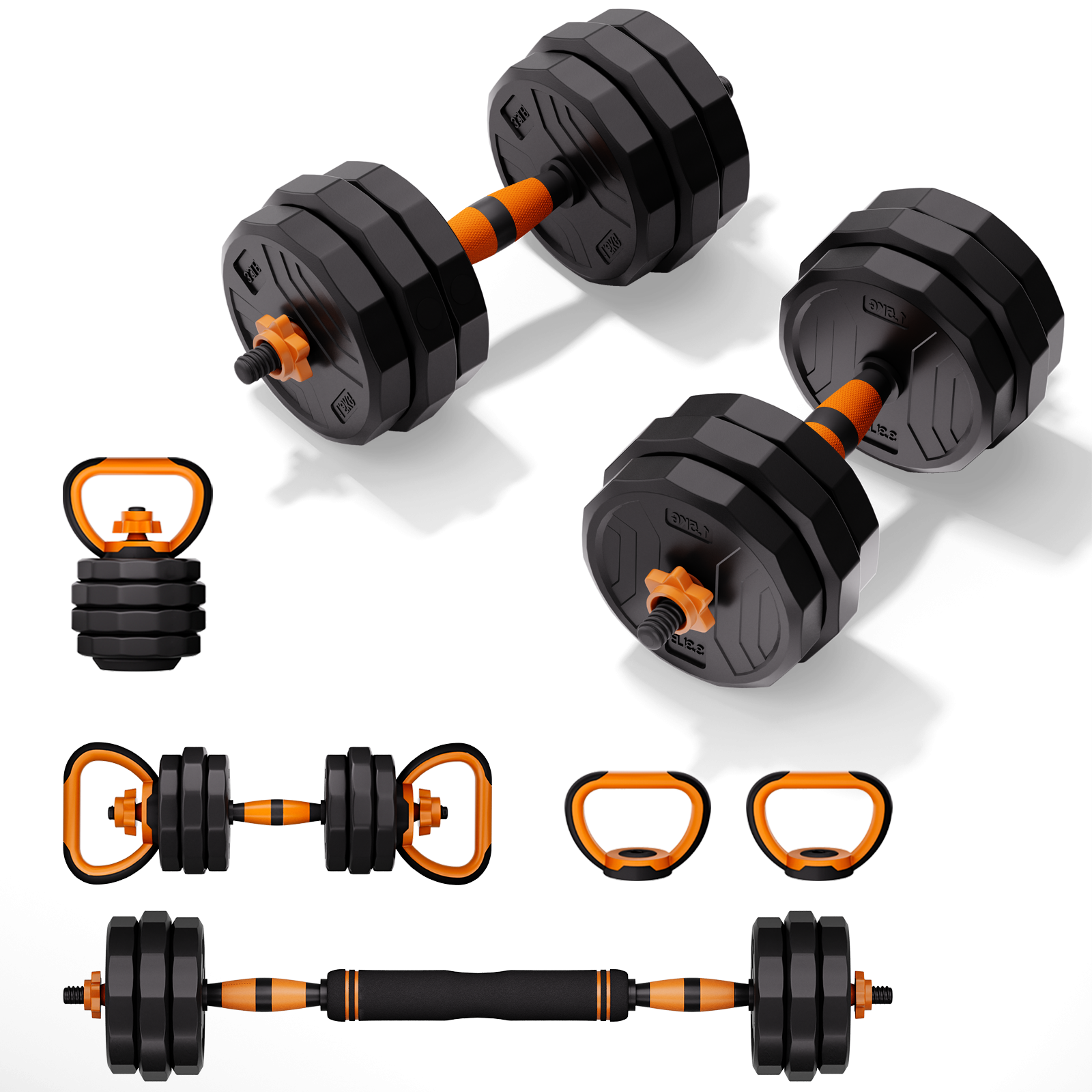 44LB sold Adjustable Dumbbell Weight Set - Complete Exercise & Fitness Equipment for